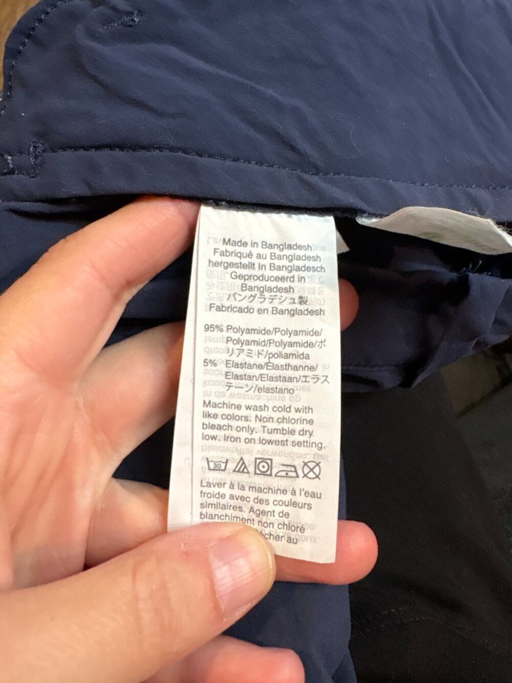 J. Crew Stretch 484 Slim navy blue pants - Picture 4 of 5